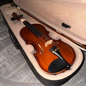 Palatino VN-350 1/2 Size Violin with Case & Bow – Great for Beginners